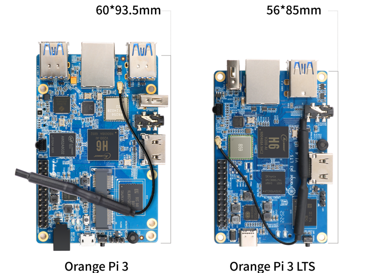Orange Pi 3 LTSOrange Pi 3 LTS